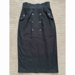 グレイル(GRL)のGRL グレイル トレンチタイトスカート 黒 Mサイズ(ロングスカート)