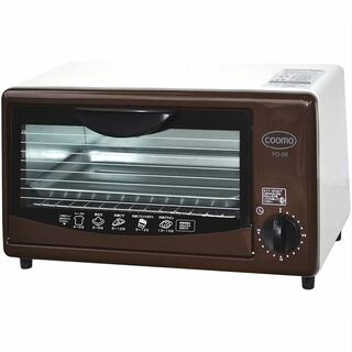 アウトレット☆コンパクト オーブントースター ブラウン FO-06-BR(調理機器)