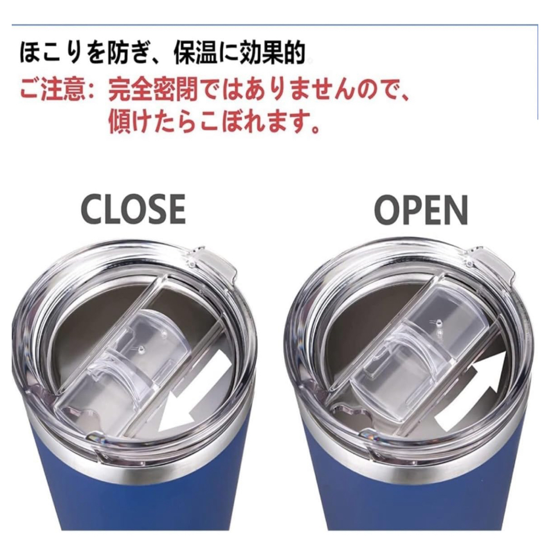 mottego モッテゴー 交換用蓋 タンブラー　470ml 用 保冷カップ インテリア/住まい/日用品のキッチン/食器(タンブラー)の商品写真