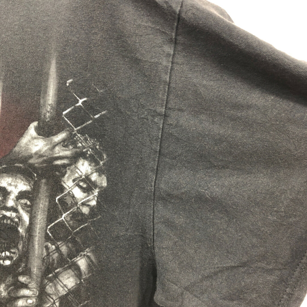 WALKING DEAD ウォーキングデッド 半袖Ｔシャツ 大きいサイズ ゾンビ ムービーT ブラック (メンズ 2XL) 中古 古着 Q6387 メンズのトップス(Tシャツ/カットソー(半袖/袖なし))の商品写真