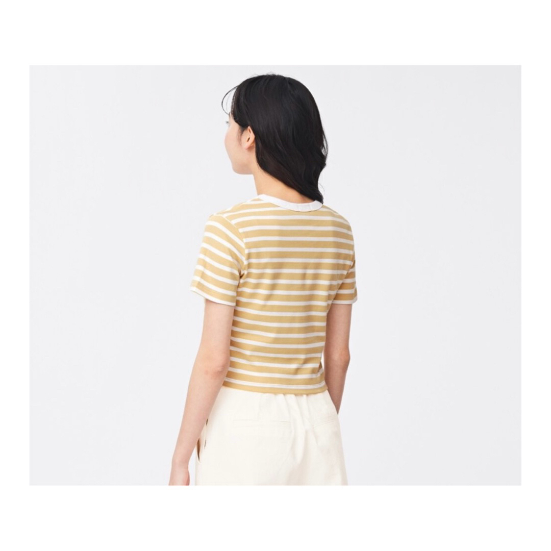 GU(ジーユー)のGU♡コットンボーダーミニT(R) レディースのトップス(Tシャツ(半袖/袖なし))の商品写真
