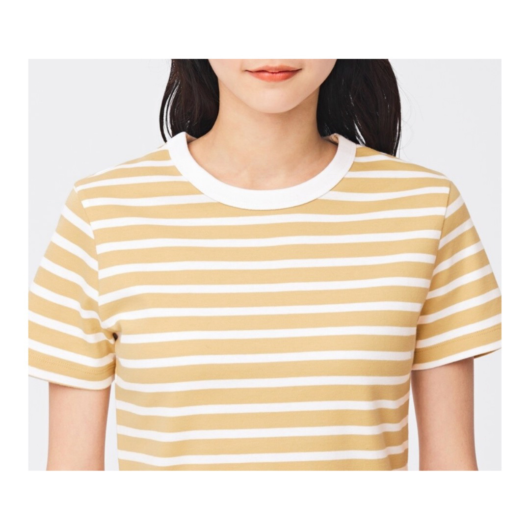 GU(ジーユー)のGU♡コットンボーダーミニT(R) レディースのトップス(Tシャツ(半袖/袖なし))の商品写真