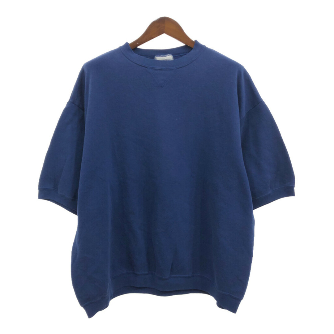 Lee(リー)の90年代 Lee リー スウェットＴシャツ 無地 ブルー (メンズ XL) 中古 古着 Q6389 メンズのトップス(スウェット)の商品写真