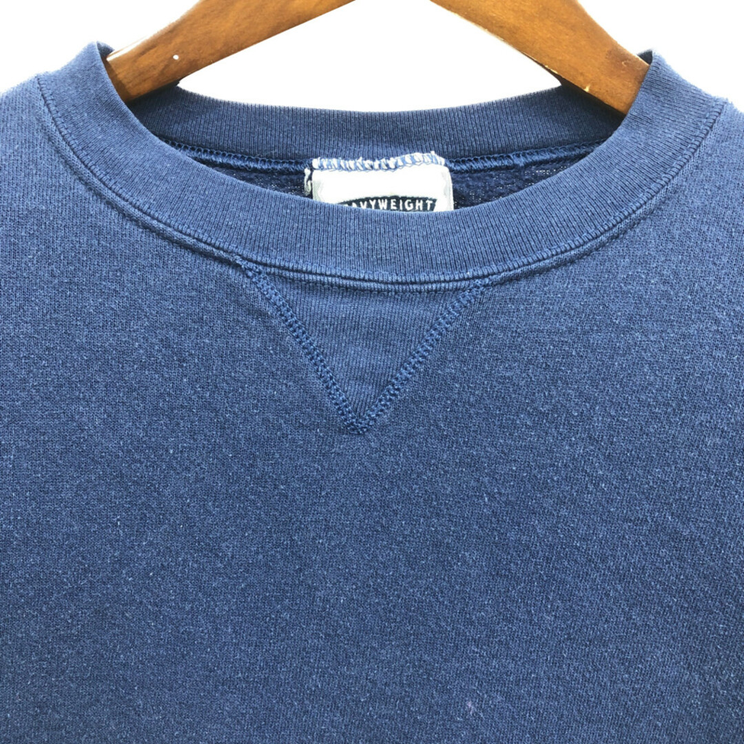 Lee(リー)の90年代 Lee リー スウェットＴシャツ 無地 ブルー (メンズ XL) 中古 古着 Q6389 メンズのトップス(スウェット)の商品写真