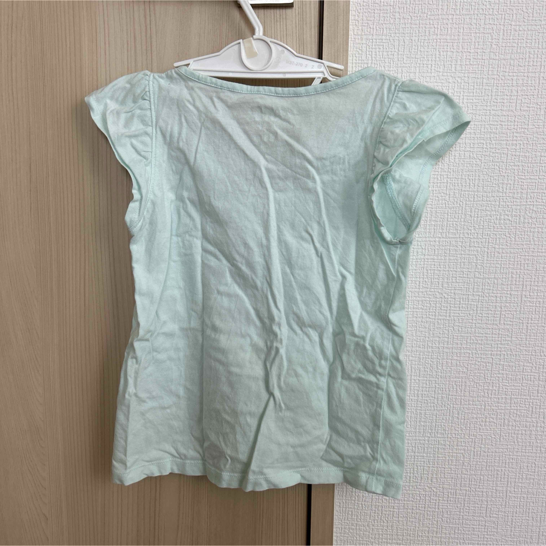 UNIQLO(ユニクロ)のTシャツ　 半袖　 半袖Tシャツ　アナ雪　ディズニー　プリンセス　水色　かわいい キッズ/ベビー/マタニティのキッズ服女の子用(90cm~)(Tシャツ/カットソー)の商品写真