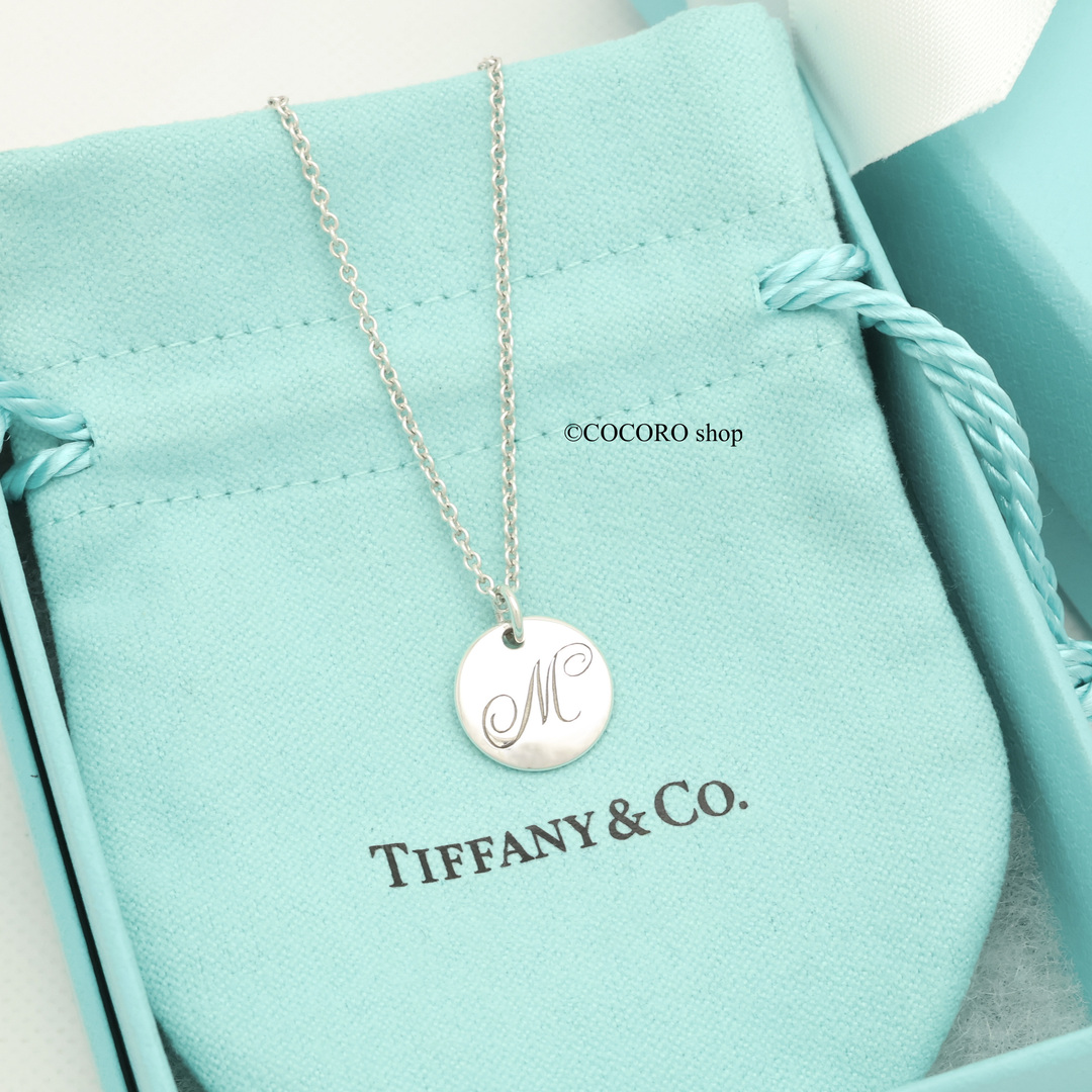 Tiffany & Co.(ティファニー)の【極美品】TIFFANY&Co. ノーツ レター M ディスク ネックレス レディースのアクセサリー(ネックレス)の商品写真