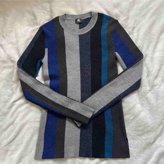 ポールスミス(Paul Smith)のポールスミス　ニット　ラメ　ストライプ(ニット/セーター)