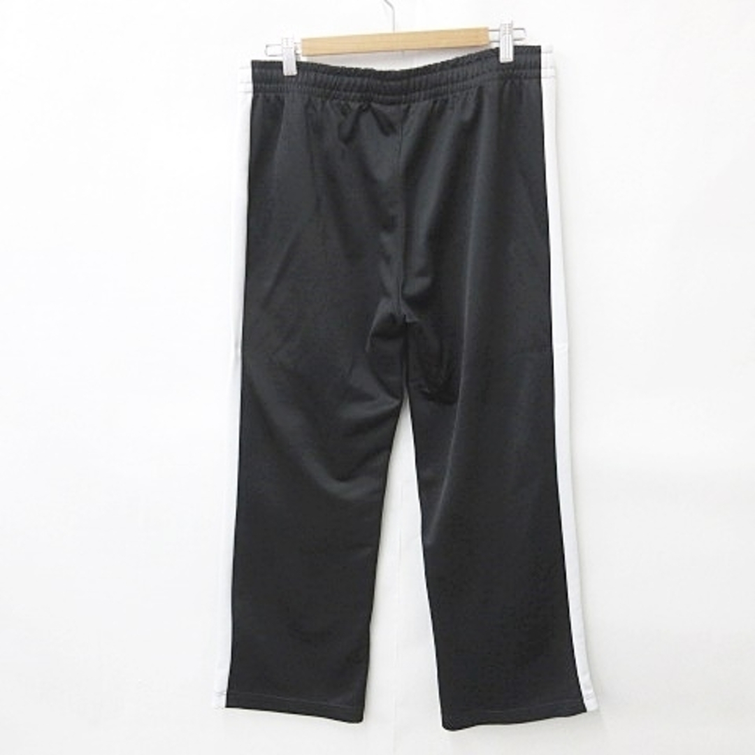 UNIQLO(ユニクロ)のユニクロ スポーツ パンツ ジャージパンツ ロング ワイド 配色 黒 白 L メンズのパンツ(スラックス)の商品写真