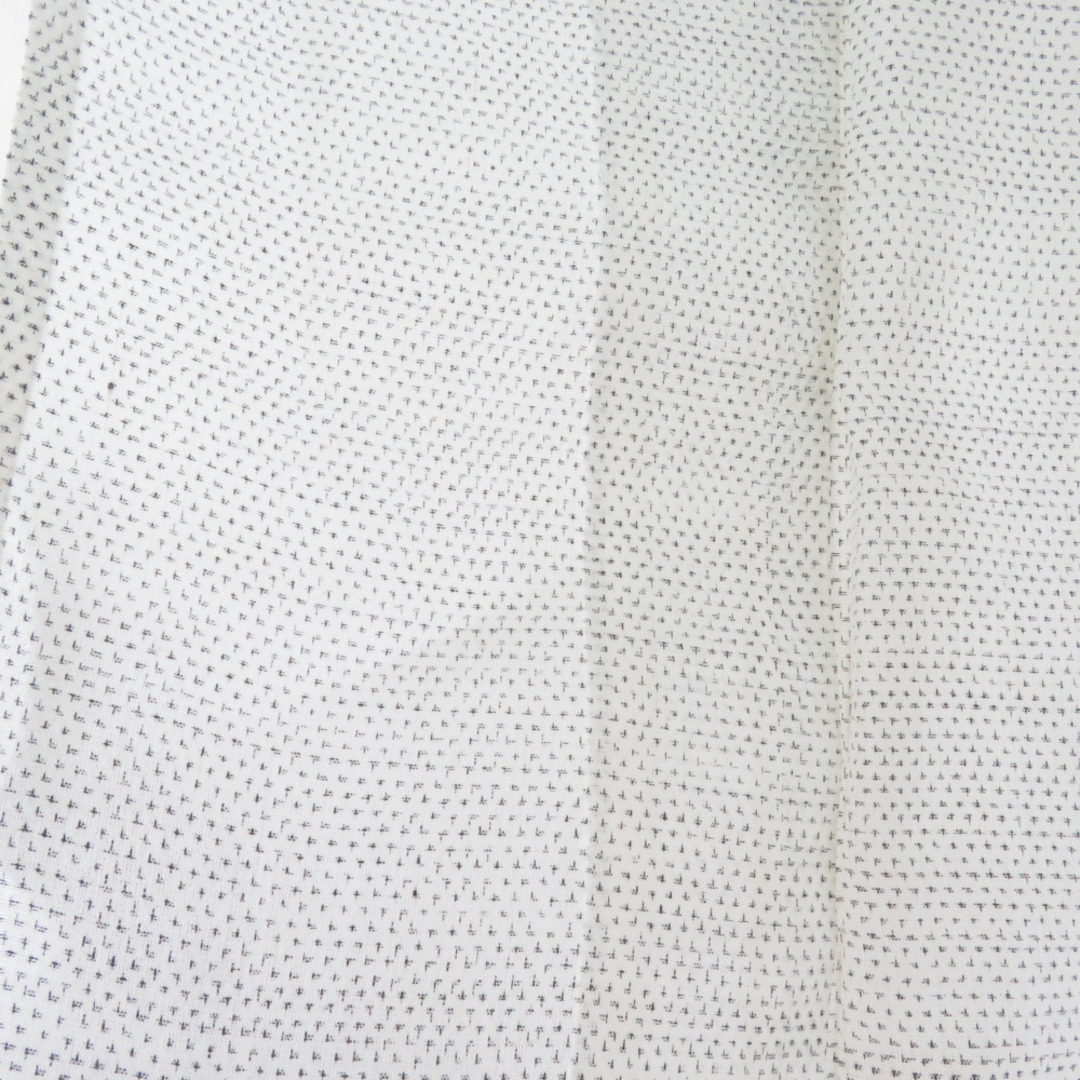 浴衣 男性用 夏用 本麻 上布 蚊絣 単衣 白色 夏物 仕立て上がり 身丈137cm メンズの水着/浴衣(浴衣)の商品写真