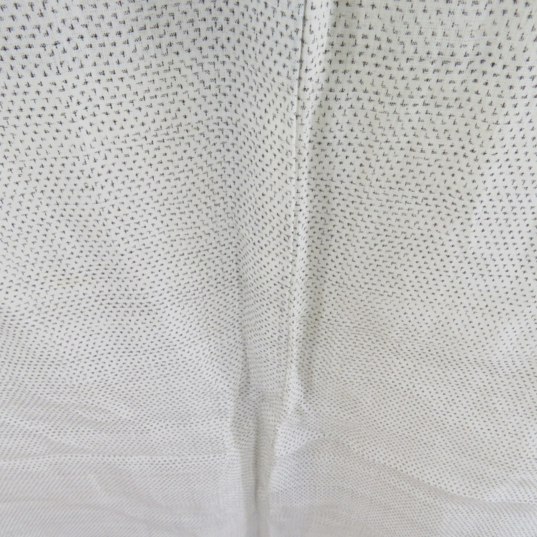 浴衣 男性用 夏用 本麻 上布 蚊絣 単衣 白色 夏物 仕立て上がり 身丈137cm メンズの水着/浴衣(浴衣)の商品写真