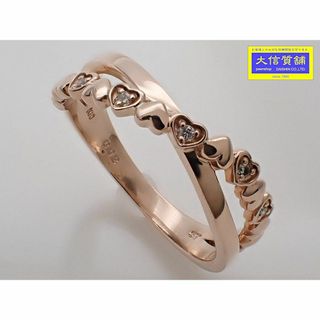 Samantha Tiara - SAMANTHA TIARA サマンサ ティアラ K10 ピンクゴールド ダイヤ リング D0.03ct 9号 2.1g 中古A 【送料無料】 C-9072【質屋出品】