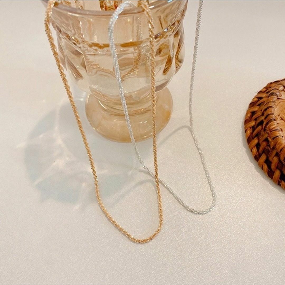 ネックレス チェーン ゴールド きれいめ 高見え スネークチェーン チョーカー レディースのアクセサリー(ネックレス)の商品写真