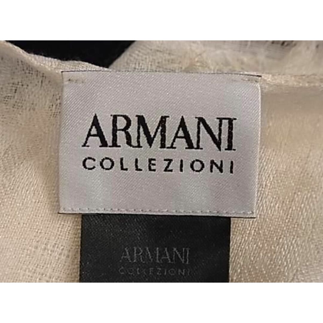 ARMANI COLLEZIONI(アルマーニ コレツィオーニ)の■新品■未使用■ ARMANI COLLEZIONI アルマーニ コレッツィオーニ ビスコース スカーフ ストール ショール ライトベージュ系 AV1737  メンズのファッション小物(その他)の商品写真