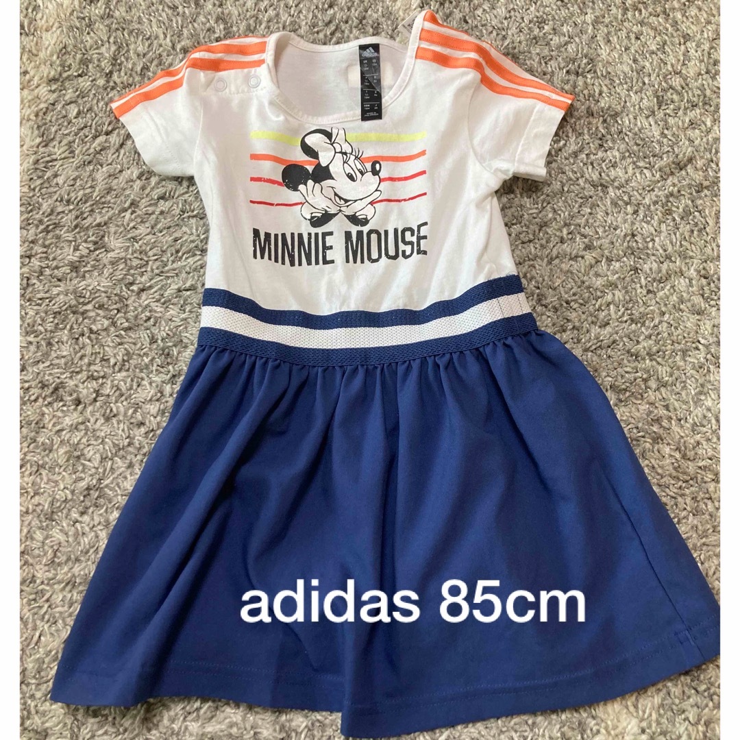 adidas アディダス　ディズニー　ミニー　チュニック　85cm キッズ/ベビー/マタニティのベビー服(~85cm)(ワンピース)の商品写真