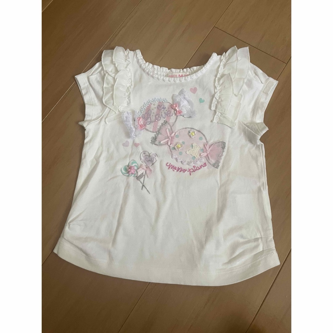 mezzo piano(メゾピアノ)のメゾピアノ　Tシャツ　110cm キッズ/ベビー/マタニティのキッズ服女の子用(90cm~)(Tシャツ/カットソー)の商品写真