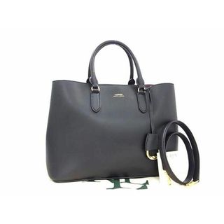 ラルフローレン(Ralph Lauren)の■新品同様■ LAUREN RALPH LAUREN ローレンラルフローレン レザー トートバッグ ショルダー ブラック系 FA7388(トートバッグ)