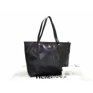 ヴィヴィアンウエストウッド(Vivienne Westwood)の■新品■未使用■ Vivienne Westwood ヴィヴィアンウエストウッド オーブ レザー トートバッグ ショルダー ブラック系 FA7389(ショルダーバッグ)