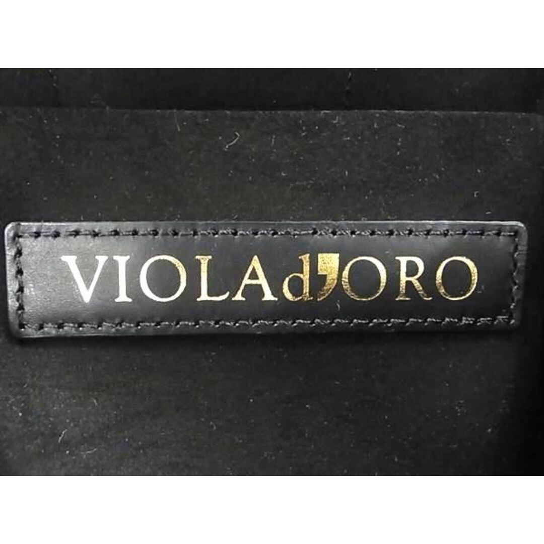 ■新品■未使用■ VIOLAd&#039;ORO ヴィオラドーロ スエード 2WAY ハンドバッグ ショルダー ブラック系×ゴールド系 BJ3020 レディースのバッグ(ハンドバッグ)の商品写真