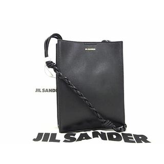 ■新品同様■ JIL SANDER　ジルサンダー タングル レザー ショルダーバッグ クロスボディ メンズ レディース ブラック系 FA3653 