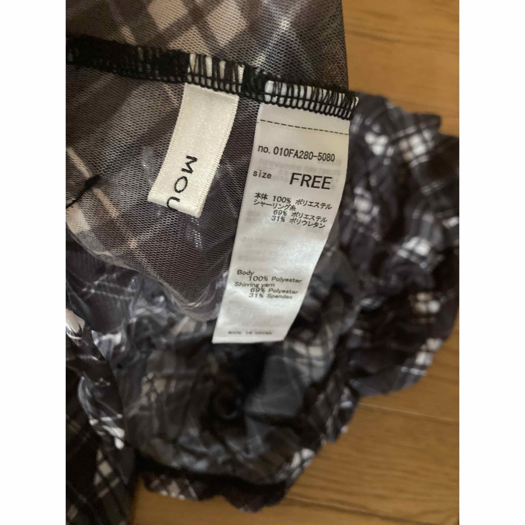 moussy(マウジー)の【マウジー】SHEER CHECK MELLOW トップス レディースのトップス(シャツ/ブラウス(長袖/七分))の商品写真