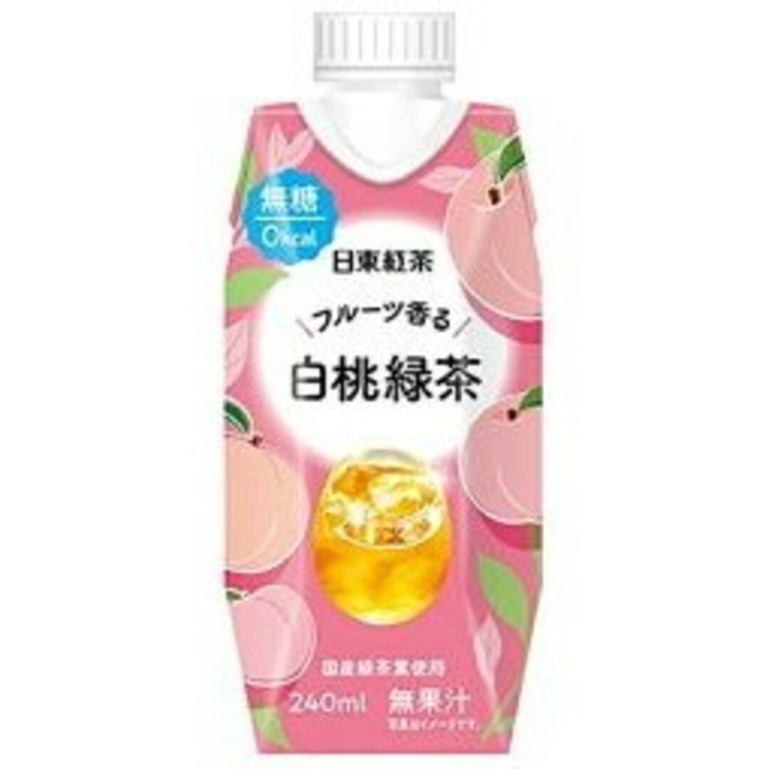 三井農林 フルーツ香る白桃緑茶 240ml×12本 食品/飲料/酒の飲料(茶)の商品写真