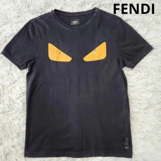 【良品】フェンディ Tシャツ S～M モンスター バグズ レザーパッチ メンズ