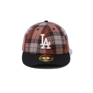 ニューエラー(NEW ERA)のLP 59FIFTY MLB  タータンチェック  ブラックチェック(キャップ)