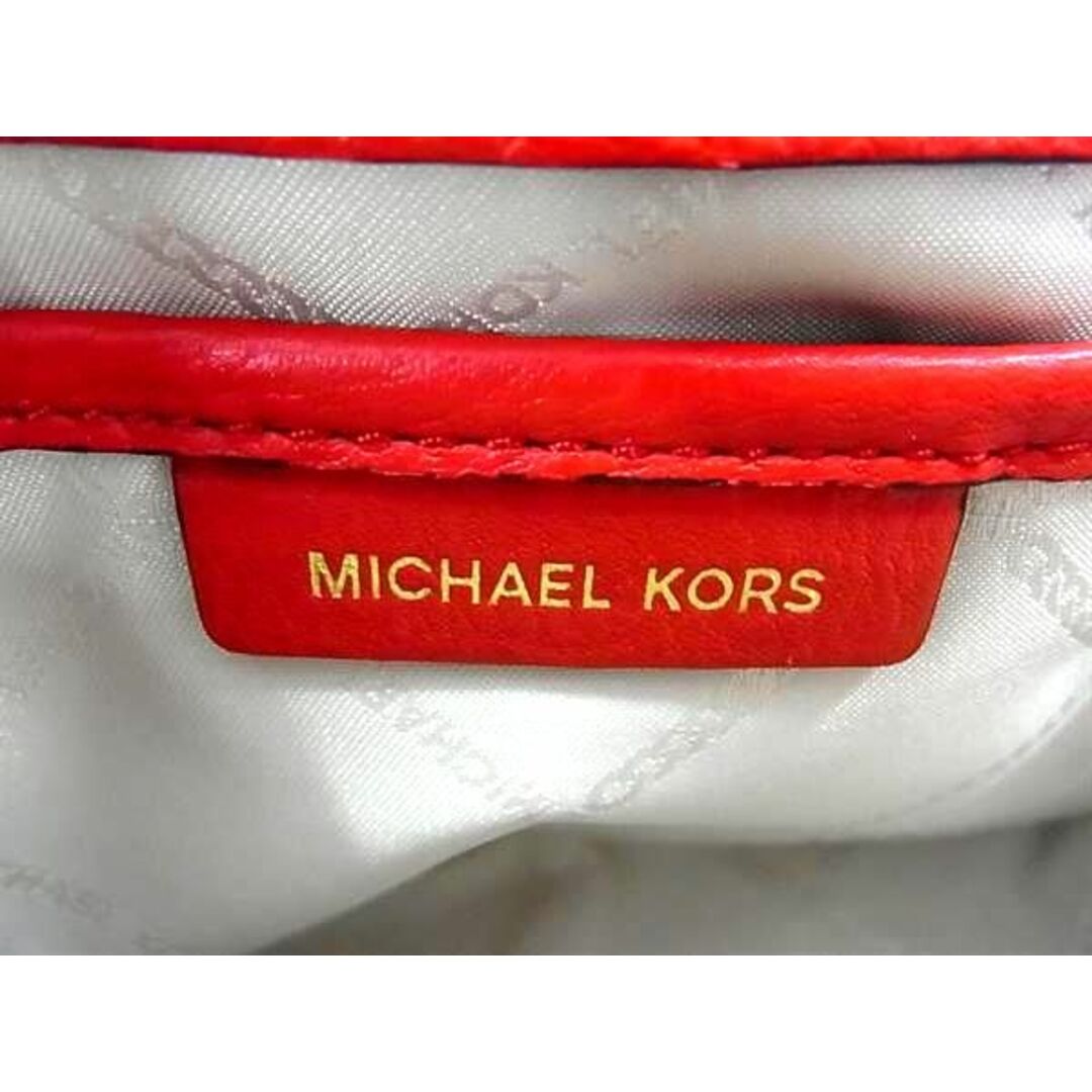 Michael Kors(マイケルコース)の■新品■未使用■ MICHAEL KORS マイケルコース レザー クロスボディ ショルダーバッグ レディース レッド系 BJ2006  レディースのファッション小物(その他)の商品写真