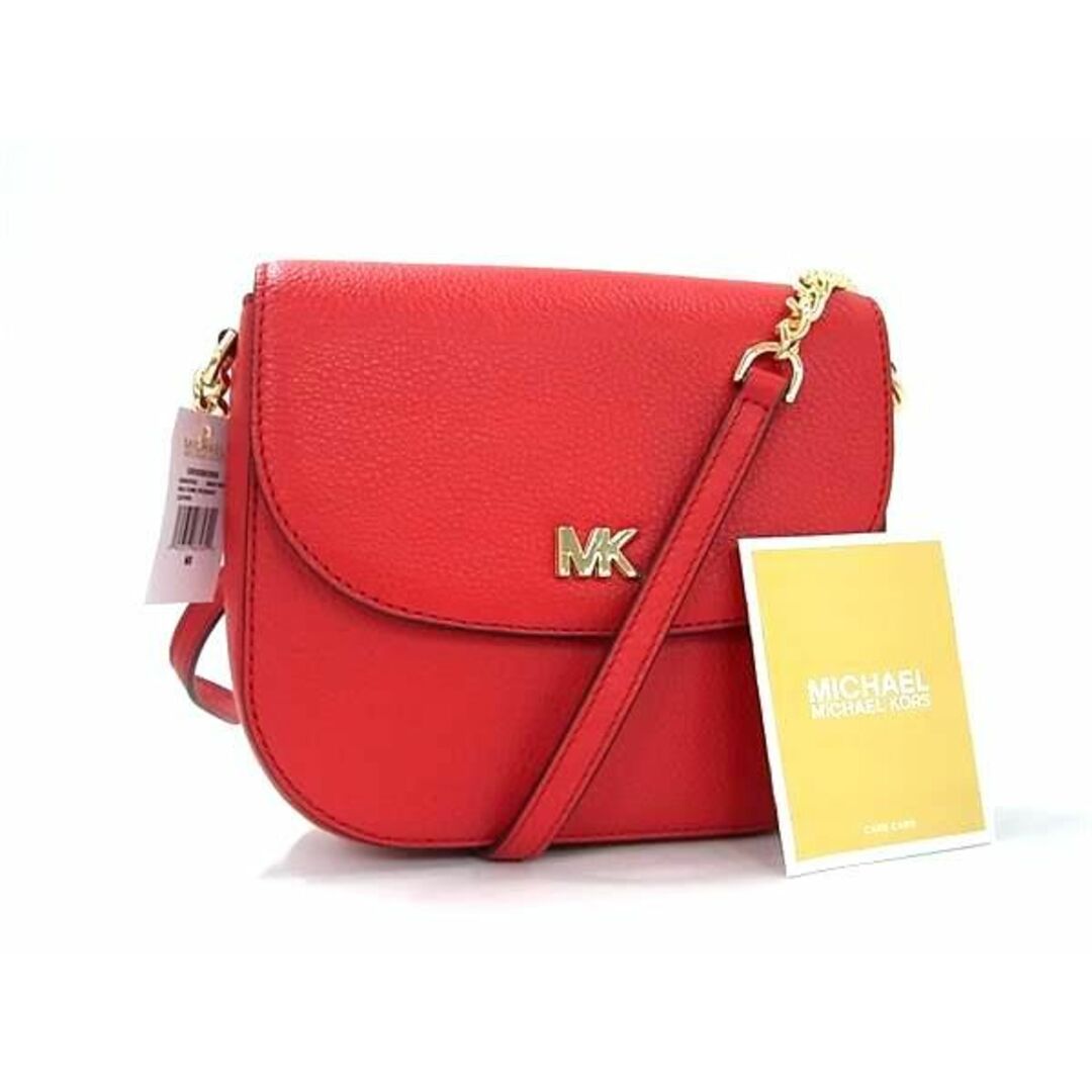 Michael Kors(マイケルコース)の■新品■未使用■ MICHAEL KORS マイケルコース レザー ショルダーバッグ クロスボディ レディース レッド系 BJ1977  レディースのファッション小物(その他)の商品写真