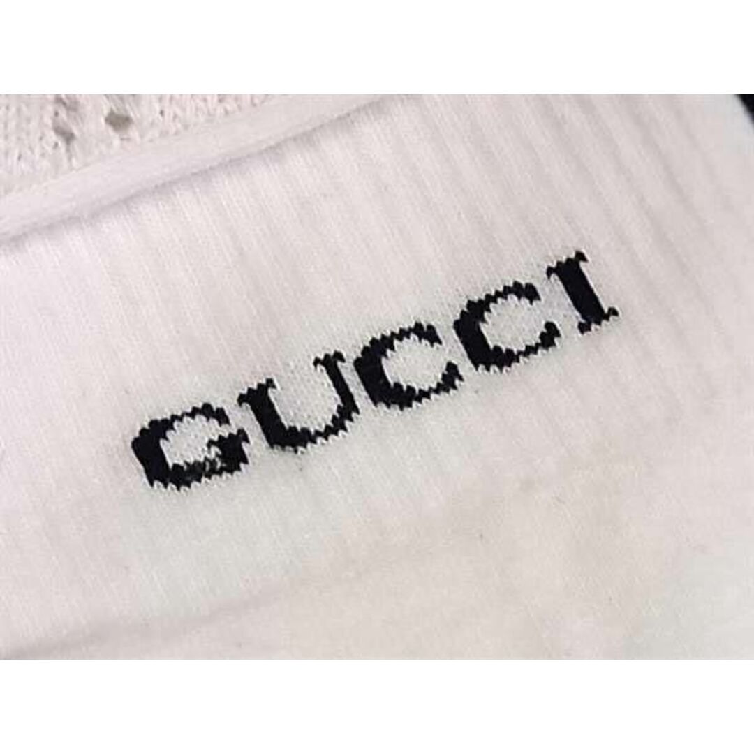 Gucci(グッチ)の■新品■未使用■ GUCCI グッチ コットン100％ ソックス 靴下 表記サイズ L 12 レディース ホワイト系×ブラック系 AV8890  メンズのファッション小物(その他)の商品写真