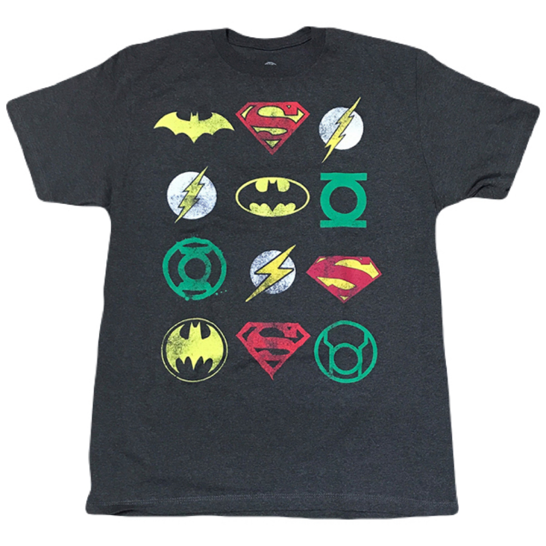 MARVEL(マーベル)の【新品】　DCコミックス スーパーマン　バットマン　メンズMサイズTシャツ　ロゴ メンズのトップス(Tシャツ/カットソー(半袖/袖なし))の商品写真