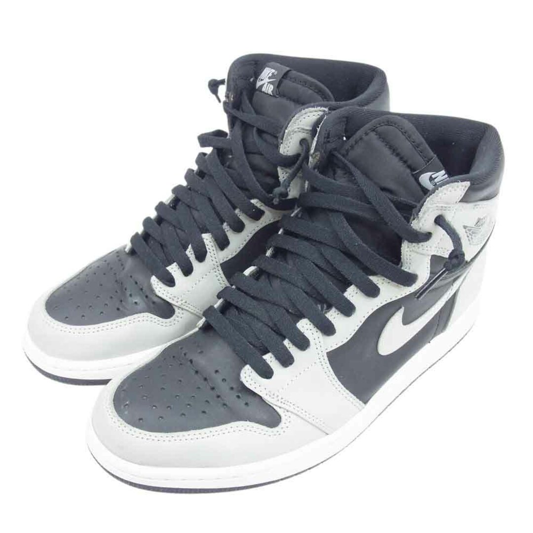 NIKE(ナイキ)のNIKE ナイキ スニーカー 555088-035 Air Jordan 1 エアジョーダン High OG Shadow 2.0 ハイ OG シャドウ2.0 ハイカット スニーカー ブラック系 グレー系 28.5cm【中古】 メンズの靴/シューズ(スニーカー)の商品写真