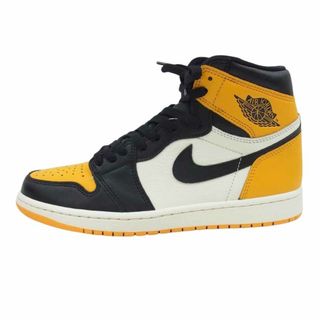 NIKE AIR JORDAN ナイキ ジョーダン スニーカー 555088-711 Air Jordan 1 Retro High OG Taxi AJ1 エアジョーダン レトロ ハイ タクシー スニーカー ホワイト系 イエロー系 ブラック系 27cm【新古品】【未使用】【中古】(スニーカー)