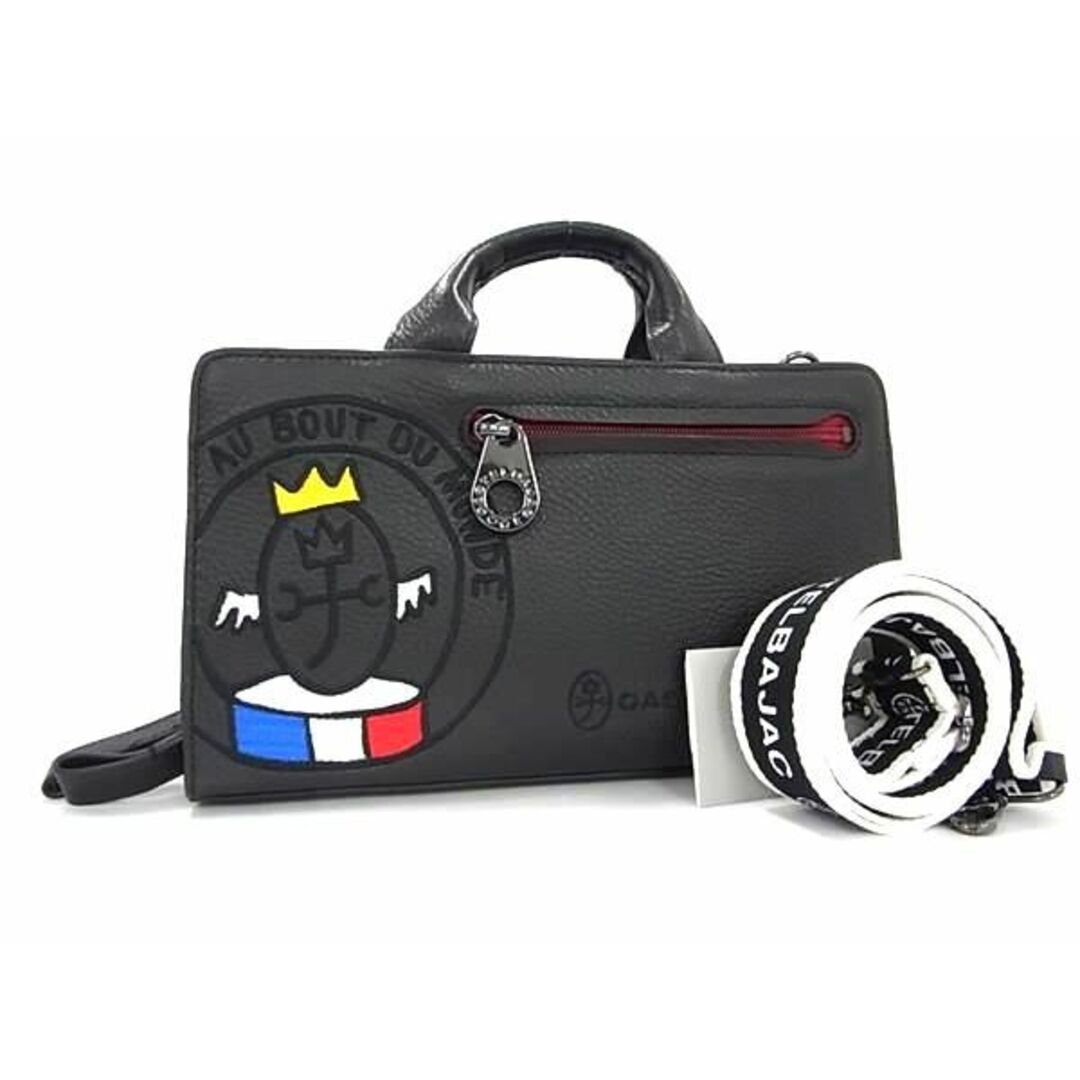 MARC JACOBS(マークジェイコブス)の■新品■未使用■ CASTELBAJAC カステルバジャック レザー 2WAY クロスボディ クロスボディ ショルダー ハンドバッグ ブラック系 BI1845  メンズのバッグ(ショルダーバッグ)の商品写真