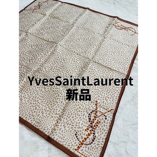 イヴサンローラン(Yves Saint Laurent)のイヴサンローラン　YvesSaintLaurent スカーフ　バンダナ　新品(バンダナ/スカーフ)