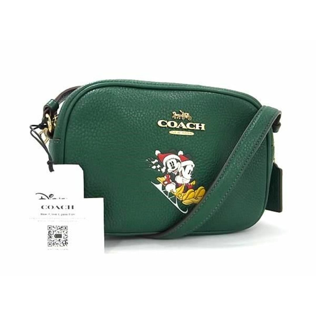 COACH(コーチ)の■新品■未使用■ COACH コーチ CN024 ディズニーコラボ ミッキー ミニー レザー ショルダーバッグ クロスボディ グリーン系 BI1656  レディースのバッグ(その他)の商品写真