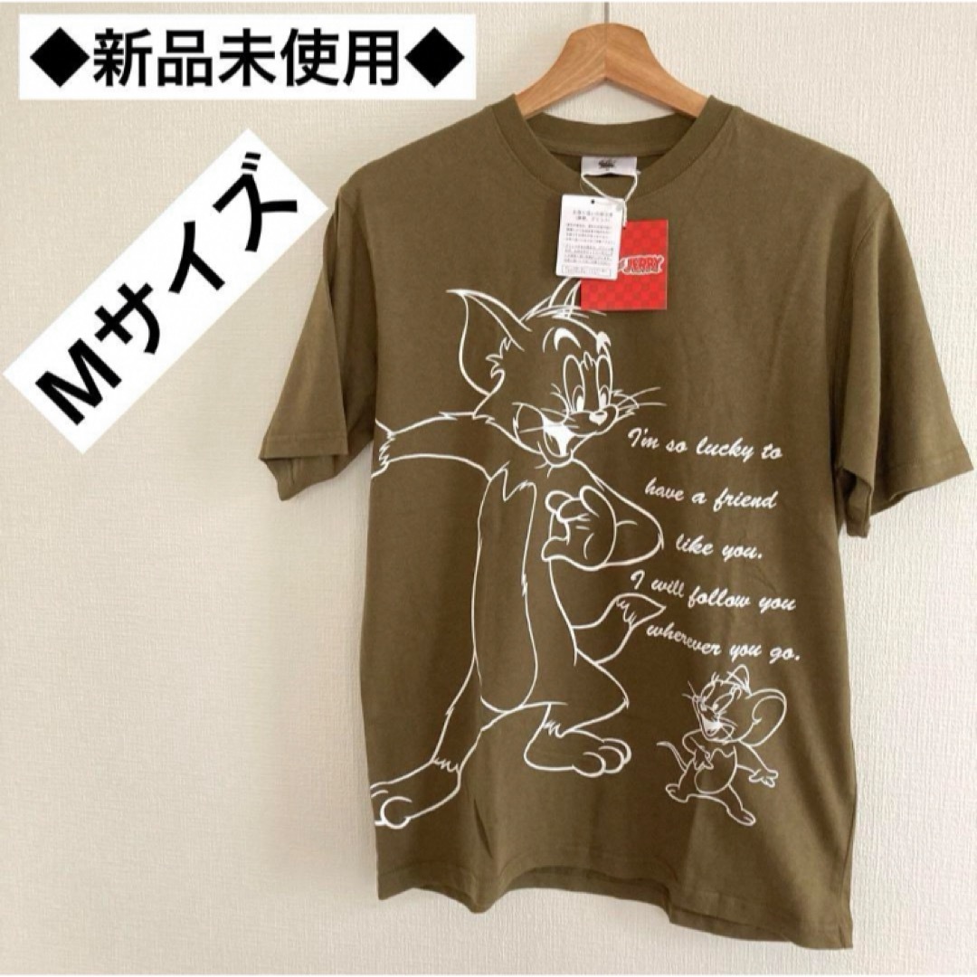 トムとジェリー　キャラクター　メンズ　トップス　半袖　Tシャツ　Mサイズ メンズのトップス(Tシャツ/カットソー(半袖/袖なし))の商品写真