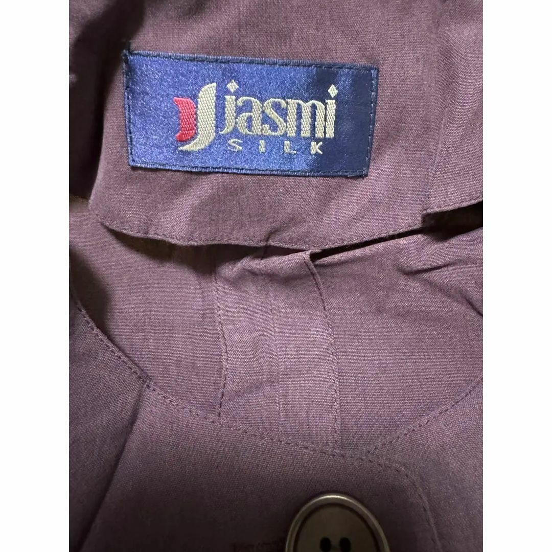 新品未使用 Jasmi ジャスミ シルク 絹 100% ブラウス フリーサイズ レディースのトップス(シャツ/ブラウス(長袖/七分))の商品写真