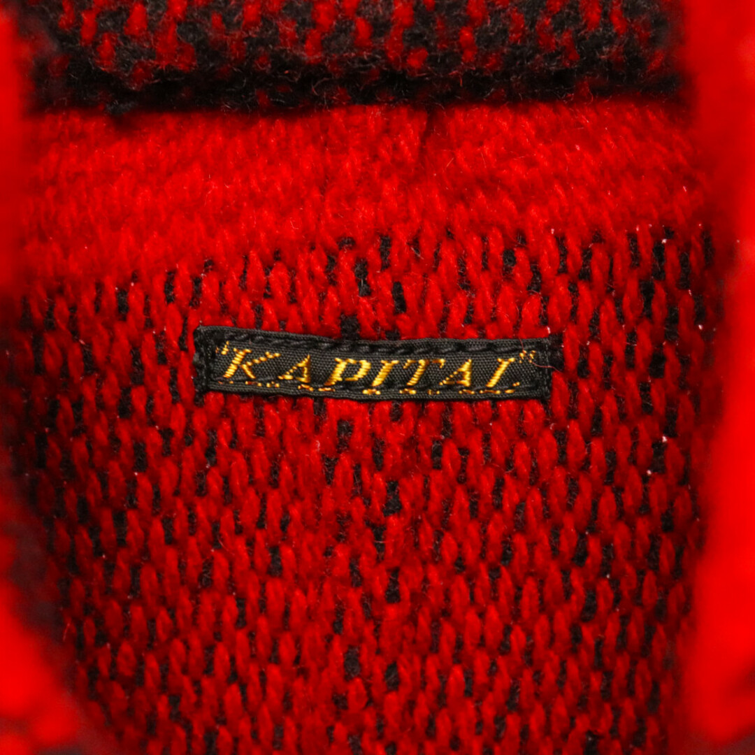 KAPITAL(キャピタル)のKAPITAL キャピタル ショート丈 チェック柄 バッファロージャケット レディース レッド/ブラック メンズのジャケット/アウター(フライトジャケット)の商品写真