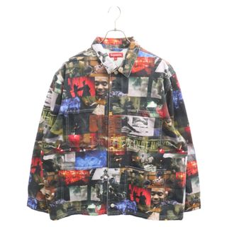 シュプリーム(Supreme)のSUPREME シュプリーム 21AW NAS AND DMX COLLAGE DENIM CHORE COA ナズ ムービーフォト デニムジャケット 総柄 マルチカラー(Gジャン/デニムジャケット)