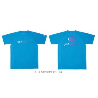 新品タグ付き★ファイテンRAKUシャツSPORTS半袖ラメグラデーションＴシャツ(バレーボール)