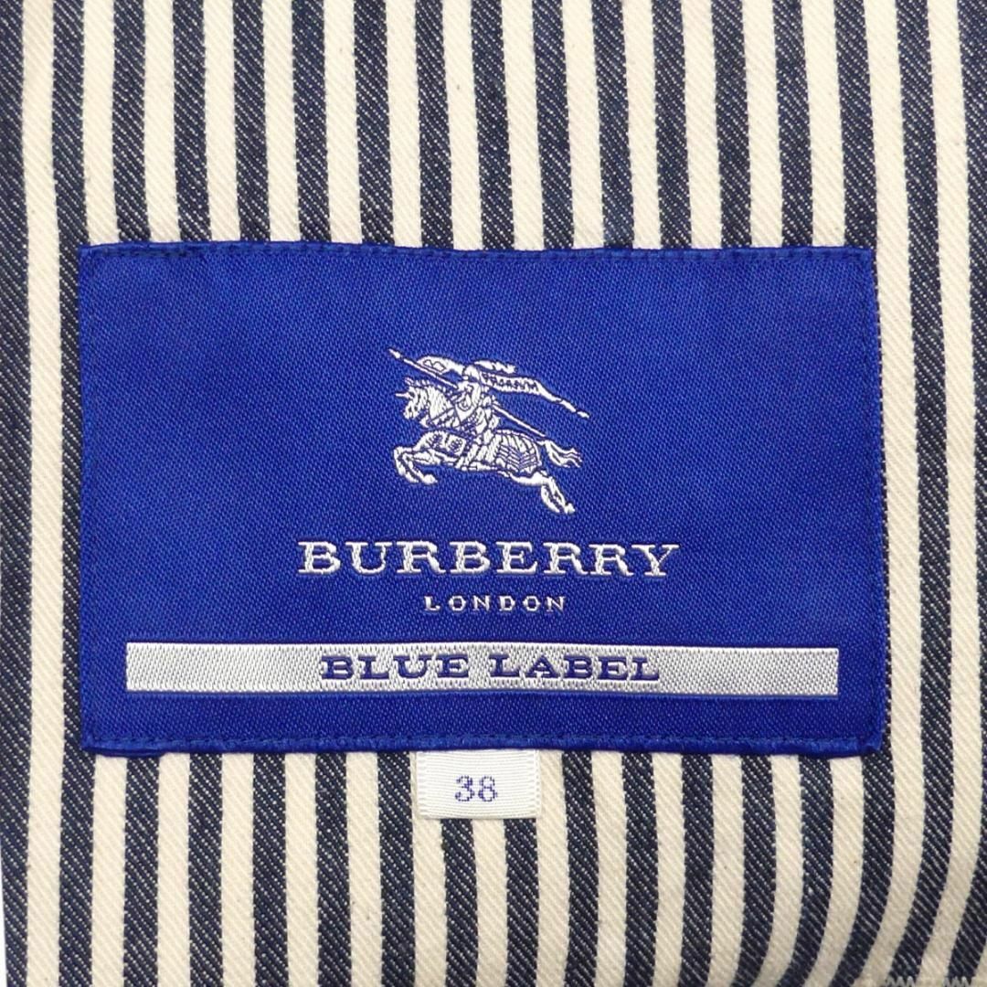 BURBERRY BLUE LABEL(バーバリーブルーレーベル)のバーバリーブルーレーベル トレンチコート M 38 ヒッコリー TJ1011 レディースのジャケット/アウター(トレンチコート)の商品写真