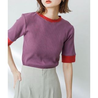 センスオブプレイスバイアーバンリサーチ(SENSE OF PLACE by URBAN RESEARCH)のクルーネックリンガーボーダーTシャツ(Tシャツ/カットソー(半袖/袖なし))