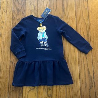 POLO RALPH LAUREN - Ralph Lauren新品ポロベアキッズ用ワンピース  95〜100  裏起毛