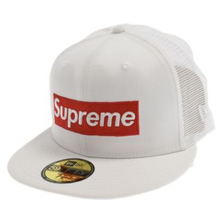 シュプリーム(Supreme)のSUPREME シュプリーム 24SS×NEW ERA Box Logo Mesh Back×ニューエラ ボックスロゴ メッシュキャップ ホワイト(キャップ)