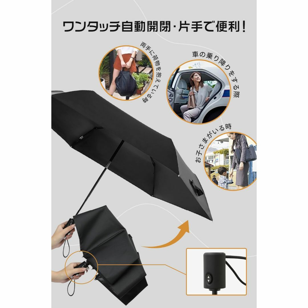 【色: グリーン】折りたたみ傘 軽量 210g~220g 日傘 ワンタッチ自動開 メンズのファッション小物(その他)の商品写真