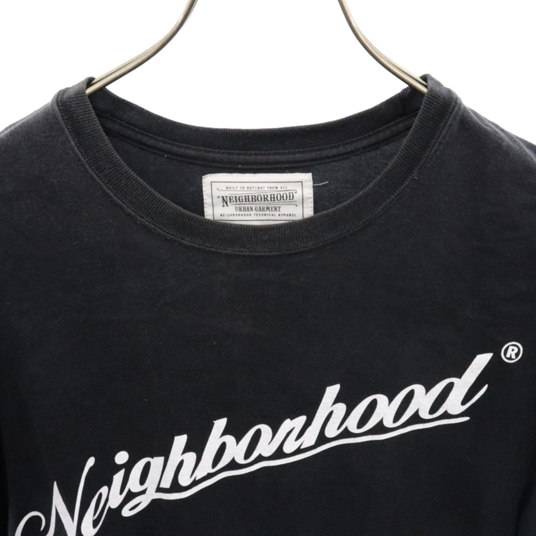 NEIGHBORHOOD(ネイバーフッド)のNEIGHBORHOOD ネイバーフッド × mastermind マスターマインド ロゴプリント半袖Tシャツ カットソー ブラック メンズのトップス(Tシャツ/カットソー(半袖/袖なし))の商品写真