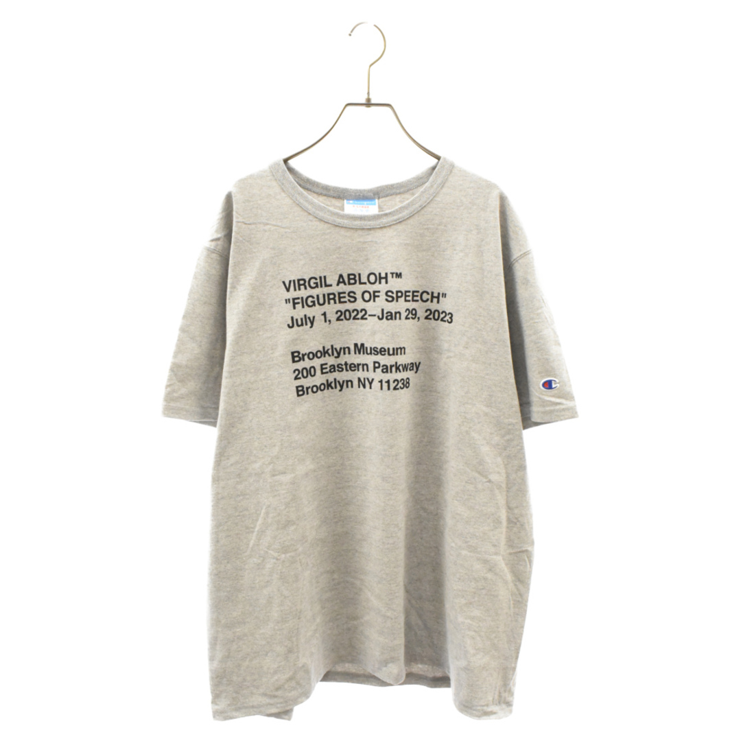 Champion(チャンピオン)のCHAMPION チャンピオン × DISNEY × Virgil Abloh ヴァージルアブロー ディズニー ミッキープリント 半袖Tシャツ グレー メンズのトップス(Tシャツ/カットソー(半袖/袖なし))の商品写真