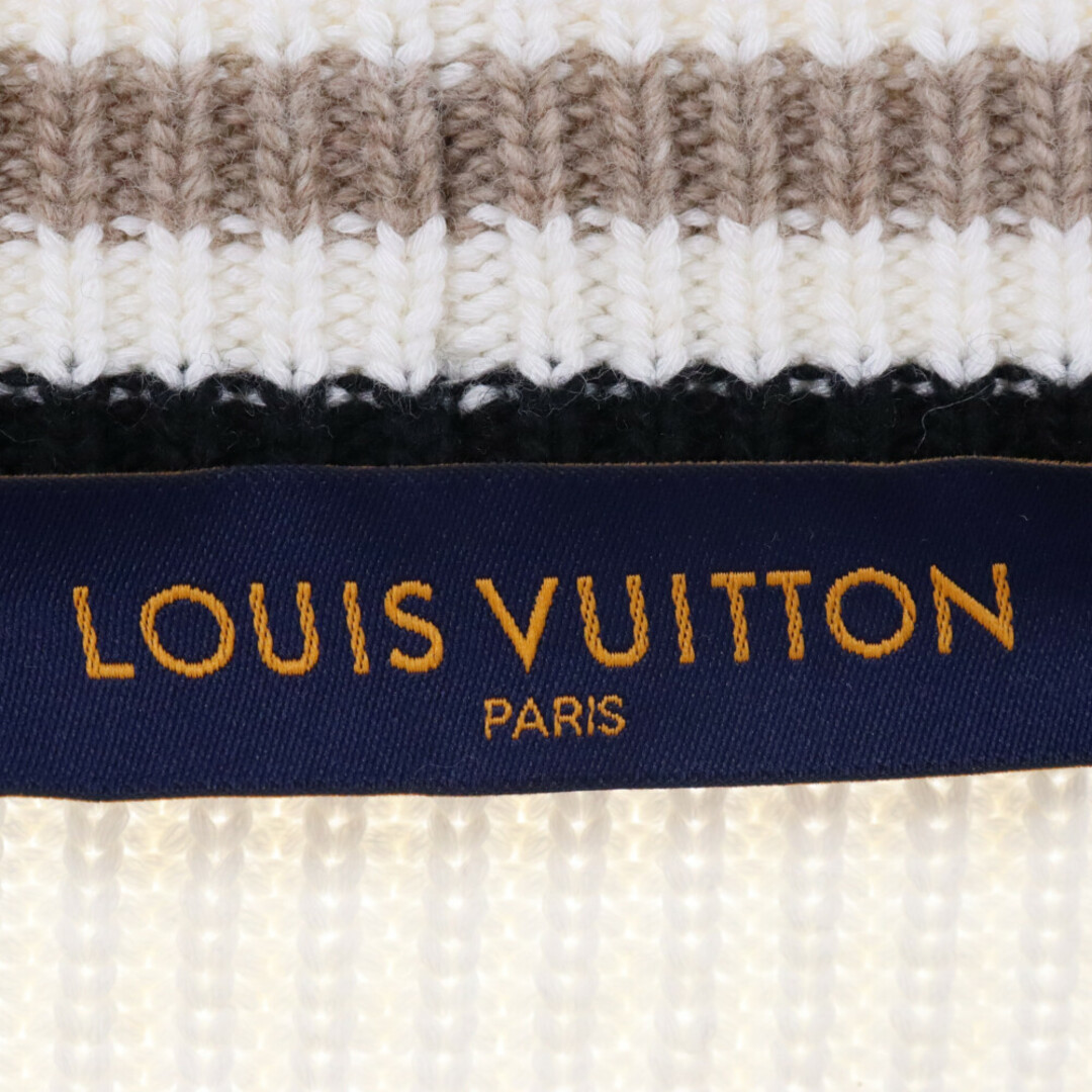 LOUIS VUITTON(ルイヴィトン)のLOUIS VUITTON ルイヴィトン 23SS オーバーサイズVネックニットセーター ホワイト RM2319 SQ4 HON05W メンズのトップス(ニット/セーター)の商品写真