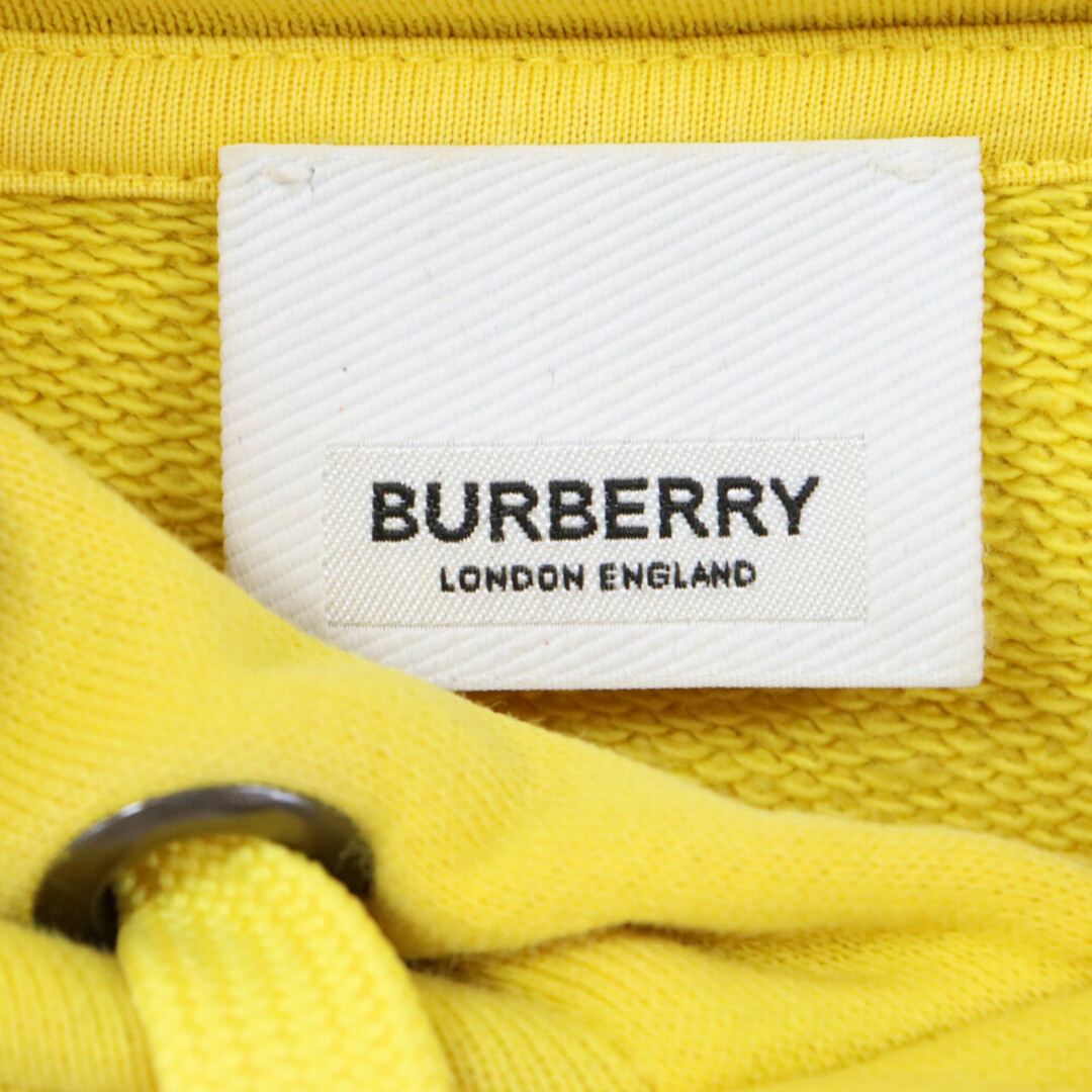 BURBERRY(バーバリー)のBURBERRY LONDON バーバリーロンドン 20SS Logo Hoodie ロゴプリントプルオーバーパーカー フーディー イエロー 8024362 メンズのトップス(パーカー)の商品写真
